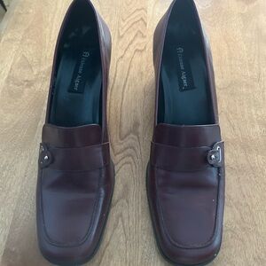 Etienne Aigner Brown Leather Heels